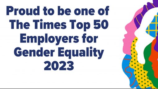 Three UK named in The Times Top 50 Employers for Gender Equality 2023 image